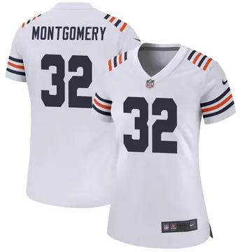 Nike David Montgomery Women's Game Chicago Bears White Alternate Classic Jersey