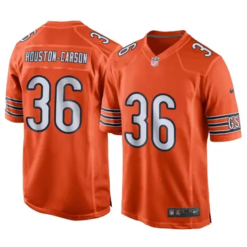 Nike DeAndre Houston-Carson Men's Game Chicago Bears Orange Alternate Jersey