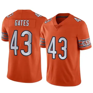 Nike DeMarquis Gates Men's Limited Chicago Bears Orange Alternate Vapor Jersey