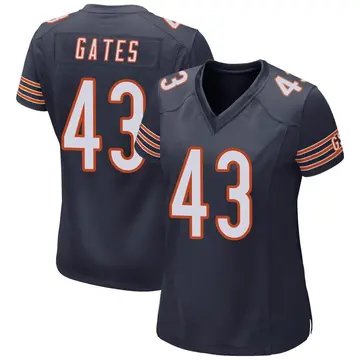 Nike DeMarquis Gates Women's Game Chicago Bears Navy Team Color Jersey