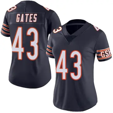 Nike DeMarquis Gates Women's Limited Chicago Bears Navy Team Color Vapor Untouchable Jersey