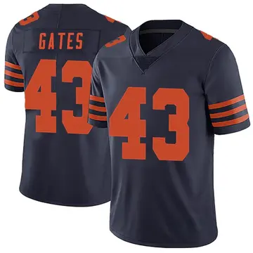 Nike DeMarquis Gates Youth Limited Chicago Bears Navy Blue Alternate Vapor Untouchable Jersey