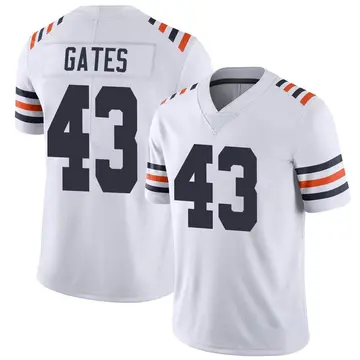 Nike DeMarquis Gates Youth Limited Chicago Bears White Alternate Classic Vapor Jersey