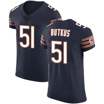 Nike Dick Butkus Men's Elite Chicago Bears Navy Team Color Vapor Untouchable Jersey