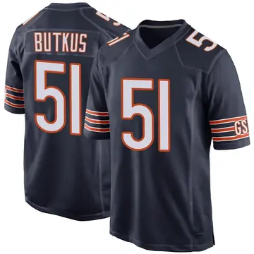 Nike Dick Butkus Men's Game Chicago Bears Navy Team Color Jersey