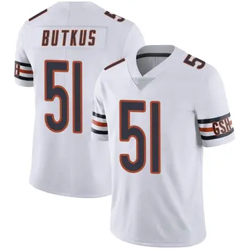 Nike Dick Butkus Youth Limited Chicago Bears White Vapor Untouchable Jersey
