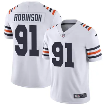 Nike Dominique Robinson Youth Limited Chicago Bears White Alternate Classic Vapor Jersey