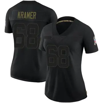 Nike Doug Kramer Women's Limited Chicago Bears Black 2020 Salute To Service Jersey