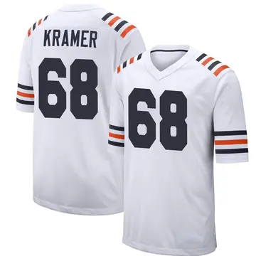Nike Doug Kramer Youth Game Chicago Bears White Alternate Classic Jersey