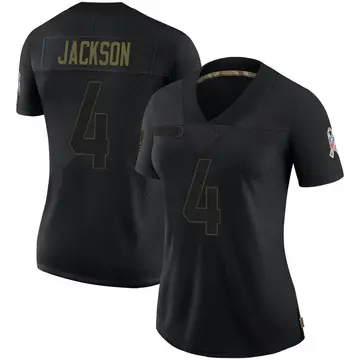 Nike Eddie Jackson Women's Limited Chicago Bears Black 2020 Salute To Service Jersey
