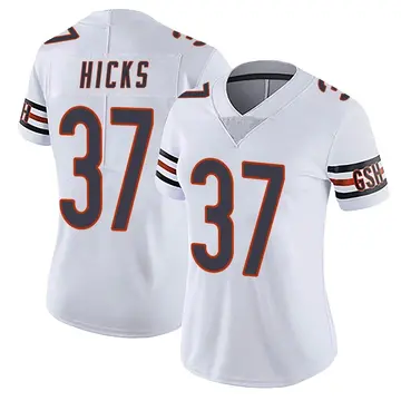 Nike Elijah Hicks Women's Limited Chicago Bears White Vapor Untouchable Jersey