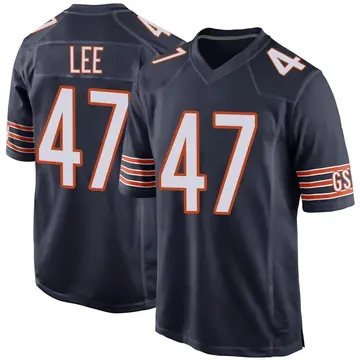 Nike Elijah Lee Men's Game Chicago Bears Navy Team Color Jersey