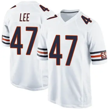 Nike Elijah Lee Men's Game Chicago Bears White Jersey