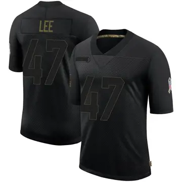 Nike Elijah Lee Men's Limited Chicago Bears Black 2020 Salute To Service Jersey