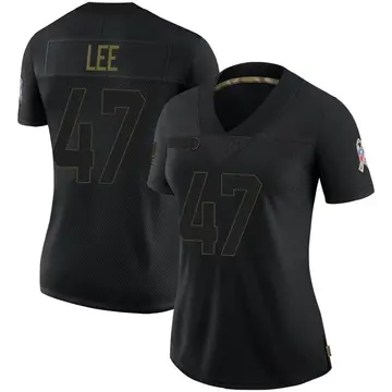 Nike Elijah Lee Women's Limited Chicago Bears Black 2020 Salute To Service Jersey