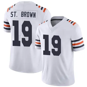 Nike Equanimeous St. Brown Men's Limited Chicago Bears White Alternate Classic Vapor Jersey