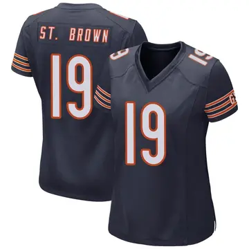Nike Equanimeous St. Brown Women's Game Chicago Bears Navy Team Color Jersey
