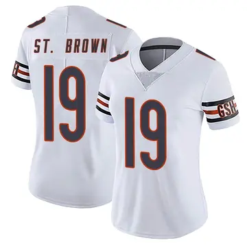 Nike Equanimeous St. Brown Women's Limited Chicago Bears White Vapor Untouchable Jersey