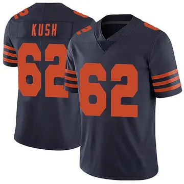 Nike Eric Kush Men's Limited Chicago Bears Navy Blue Alternate Vapor Untouchable Jersey