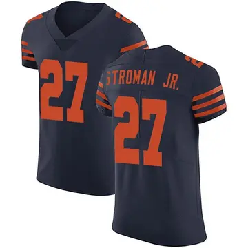 Nike Greg Stroman Jr. Men's Elite Chicago Bears Navy Blue Alternate Vapor Untouchable Jersey