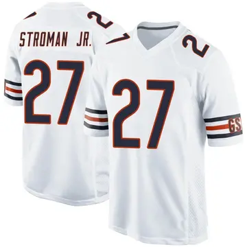 Nike Greg Stroman Jr. Men's Game Chicago Bears White Jersey