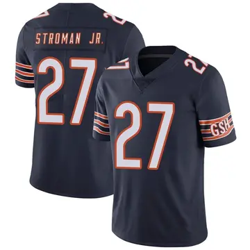 Nike Greg Stroman Jr. Men's Limited Chicago Bears Navy Team Color Vapor Untouchable Jersey