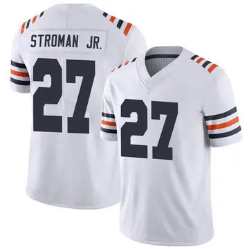 Nike Greg Stroman Jr. Men's Limited Chicago Bears White Alternate Classic Vapor Jersey