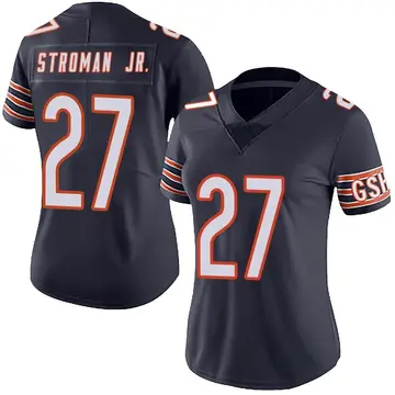 Nike Greg Stroman Jr. Women's Limited Chicago Bears Navy Team Color Vapor Untouchable Jersey