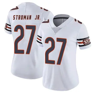 Nike Greg Stroman Jr. Women's Limited Chicago Bears White Vapor Untouchable Jersey