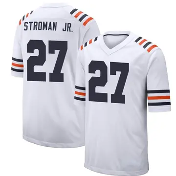 Nike Greg Stroman Jr. Youth Game Chicago Bears White Alternate Classic Jersey