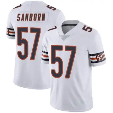 Nike Jack Sanborn Youth Limited Chicago Bears White Vapor Untouchable Jersey