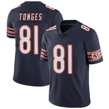 Nike Jake Tonges Youth Limited Chicago Bears Navy Team Color Vapor Untouchable Jersey