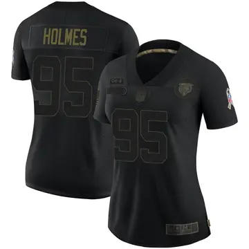 Nike Jalyn Holmes Women's Limited Chicago Bears Black 2020 Salute To Service Jersey