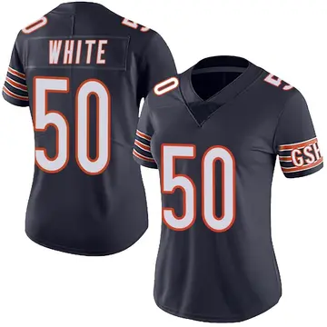 Nike Javin White Women's Limited Chicago Bears Navy Team Color Vapor Untouchable Jersey