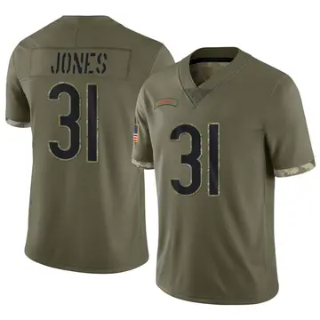 Nike Jaylon Jones Youth Limited Chicago Bears Olive 2022 Salute To Service Jersey