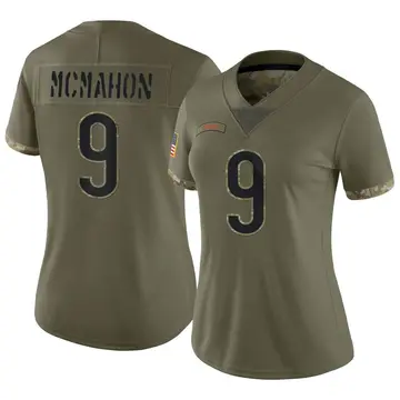Nike Jim McMahon Women's Limited Chicago Bears Olive 2022 Salute To Service Jersey