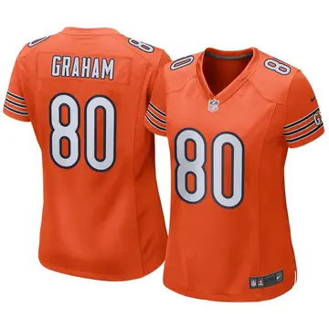 Nike Jimmy Graham Women's Game Chicago Bears Orange Alternate Jersey