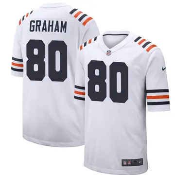 Nike Jimmy Graham Youth Game Chicago Bears White Alternate Classic Jersey