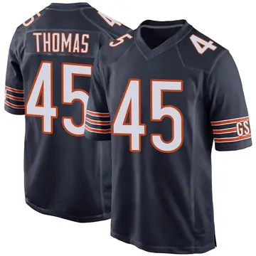 Nike Joe Thomas Youth Game Chicago Bears Navy Team Color Jersey