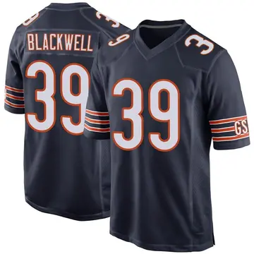 Nike Josh Blackwell Men's Game Chicago Bears Navy Team Color Jersey