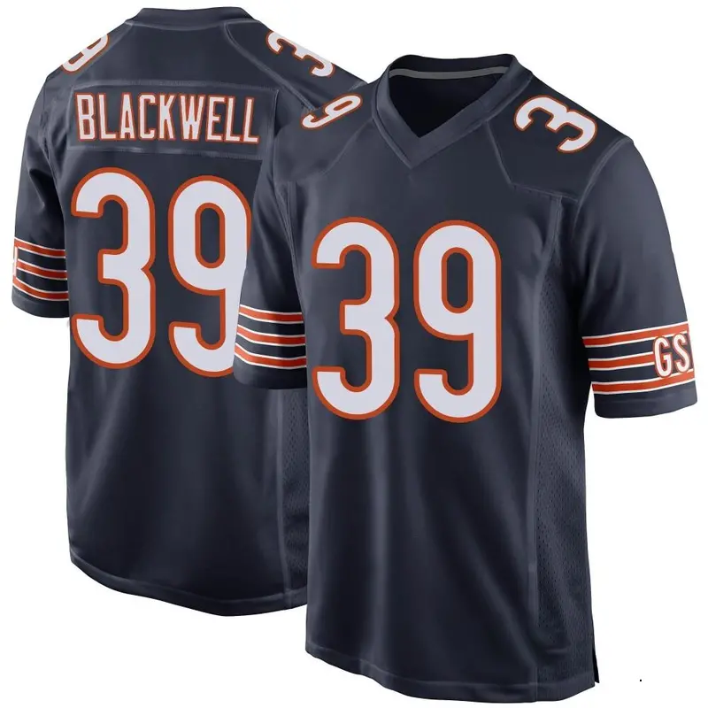 Nike Josh Blackwell Men's Game Chicago Bears Navy Team Color Jersey