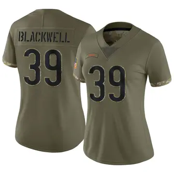 Nike Josh Blackwell Women's Limited Chicago Bears Olive 2022 Salute To Service Jersey