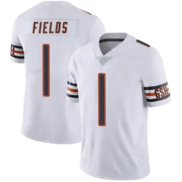 Nike Justin Fields Men's Limited Chicago Bears White Vapor Untouchable Jersey
