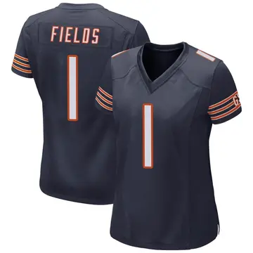 Nike Justin Fields Women's Game Chicago Bears Navy Team Color Jersey