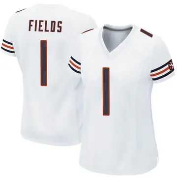 Nike Justin Fields Women's Game Chicago Bears White Jersey