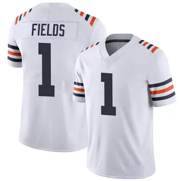 Nike Justin Fields Youth Limited Chicago Bears White Alternate Classic Vapor Jersey