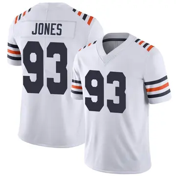 Nike Justin Jones Men's Limited Chicago Bears White Alternate Classic Vapor Jersey