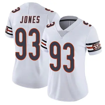 Nike Justin Jones Women's Limited Chicago Bears White Vapor Untouchable Jersey
