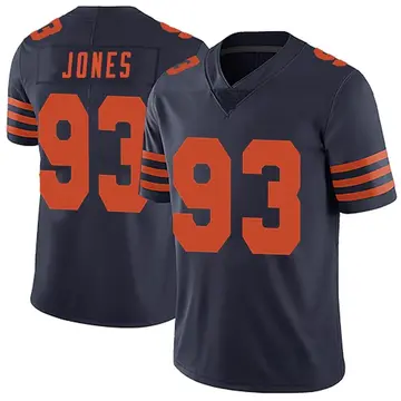 Nike Justin Jones Youth Limited Chicago Bears Navy Blue Alternate Vapor Untouchable Jersey
