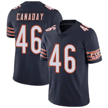 Nike Kameron Canaday Men's Limited Chicago Bears Navy Team Color Vapor Untouchable Jersey